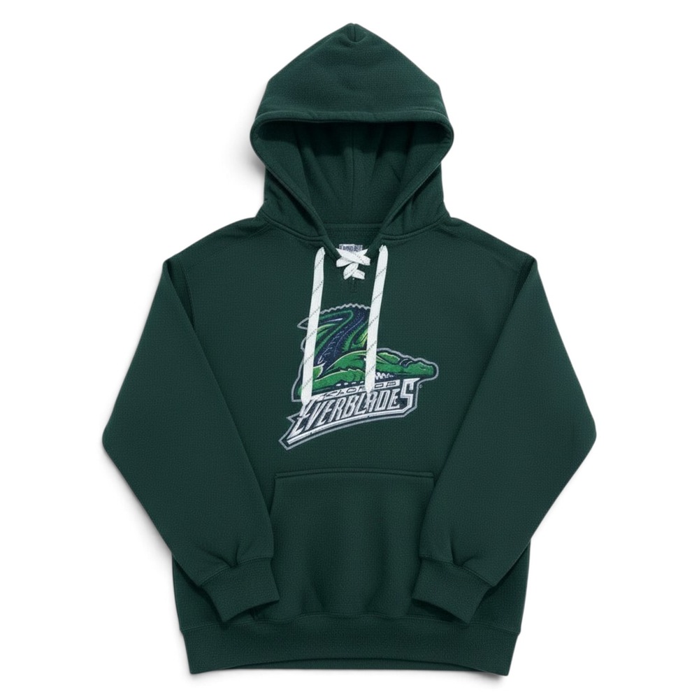 Blue 84 Florida Everblades Hoodie Men 2XL Sweatshirt Hockey Team Sporty Green